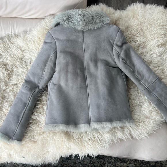 Mason Light Gray Shearling Jacket - Picture 6 of 8